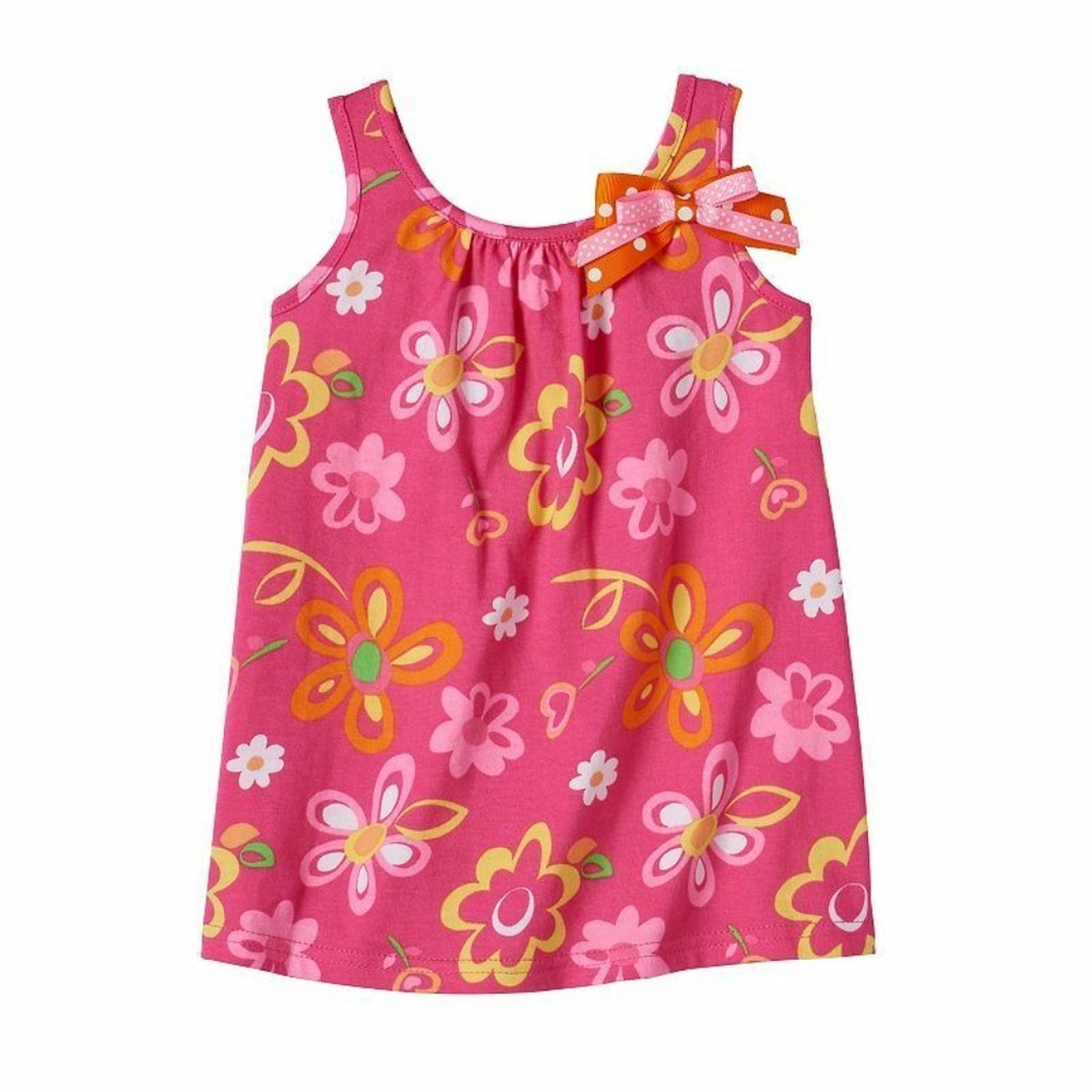 Sophie Rose Pink Summer Dress with Bow
